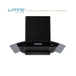 Máy Hút Mùi Latino LT-ML700K 70cm Kính Cong – Turbo 230W, Cảm Ứng Vẫy Tay, Lực Hút 1200m³/h