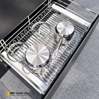 Kệ Đựng Xoong Nồi Mix Oval Inox 304 GROB
