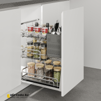 Giá Dao Thớt Nan Oval EUROGOLD Inox 304 – Ray Giảm Chấn Cao Cấp