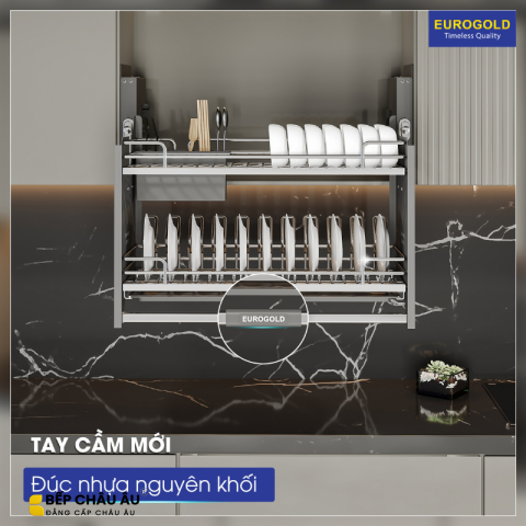 Giá Bát Di Động Nan Oval EUROGOLD Inox SUS304 Cao Cấp