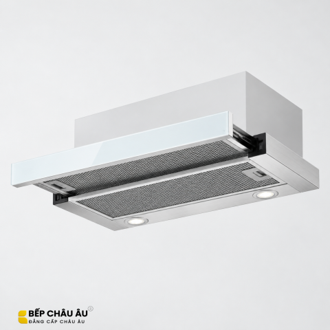 Máy Hút Mùi Âm Tủ KAFF KF-TL7001W Kính Phối Inox, Cảm Ứng 750m³/h