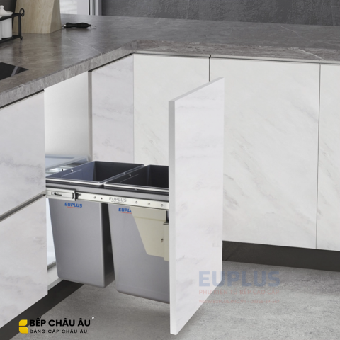 THÙNG ĐỰNG RÁC 2 NGĂN E.30 LẮP ÂM TỦ