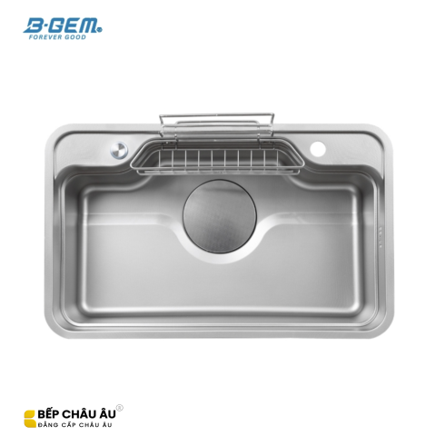 B-gem - Sky 3D - CHẬU BÁN NGUYỆT INOX 304 CÔNG NGHỆ LINEN