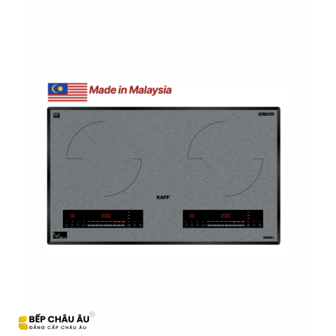 Bếp Từ Kaff KF-GT7003II 2 Vùng Nấu Inverter Malaysia – Mặt Kính Crystal Xám, Booster 3200W