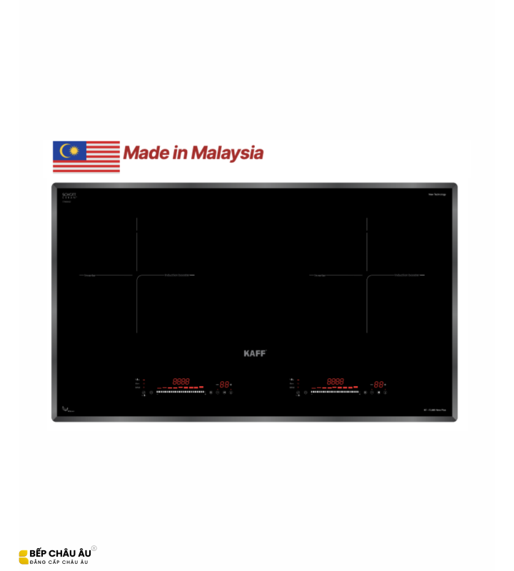 Bếp Từ Kaff KF-FL68II New Plus 2 Vùng Nấu Inverter – Made in Malaysia, Mặt Kính Schott Ceran Đức
