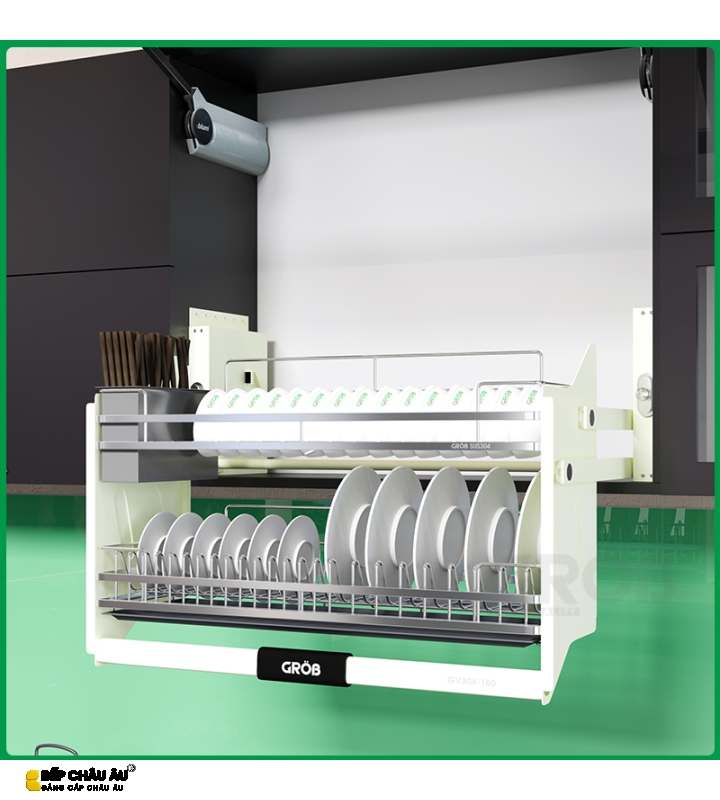 GIÁ BÁT NÂNG HẠ NAN DẸT INOX 304 GV304 ( C1.12 )