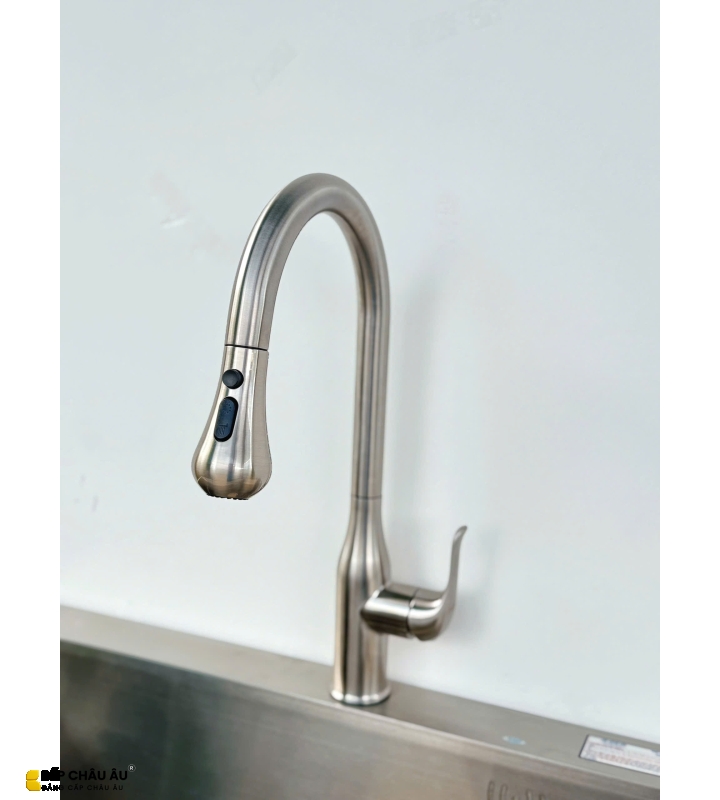 VÒI CHÉN NÓNG LẠNH DÂY RÚT CAO CẤP B-Gem - T07Riva 