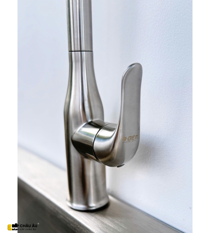 VÒI CHÉN NÓNG LẠNH DÂY RÚT CAO CẤP B-Gem - T07Riva 