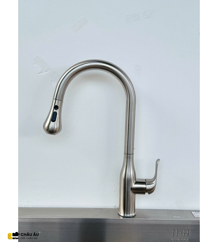 VÒI CHÉN NÓNG LẠNH DÂY RÚT CAO CẤP B-Gem - T07Riva 