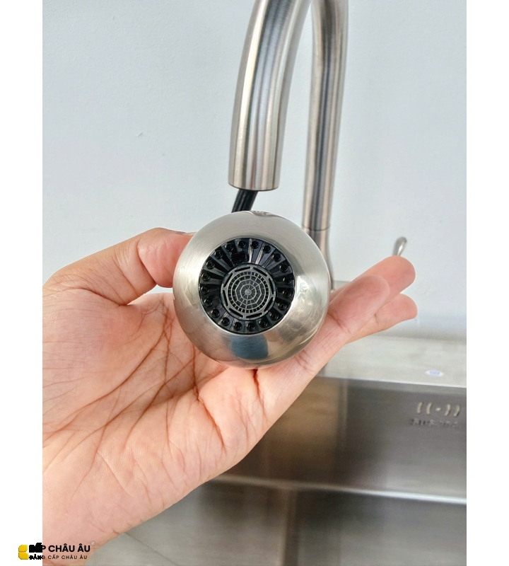 VÒI CHÉN NÓNG LẠNH DÂY RÚT CAO CẤP B-Gem - T07Riva 